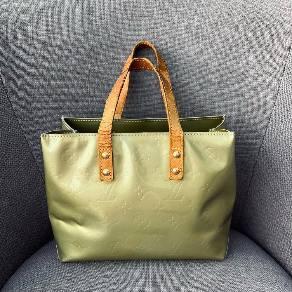 Louis Vuitton Olive Green Tote Bag